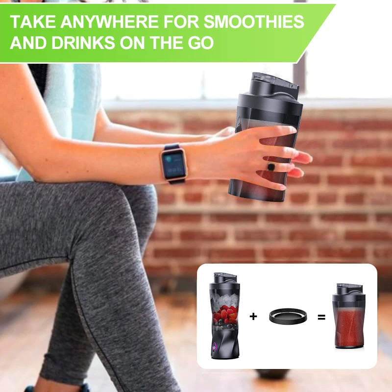 BlendGo Portable Blender 700ML — USB Rechargeable