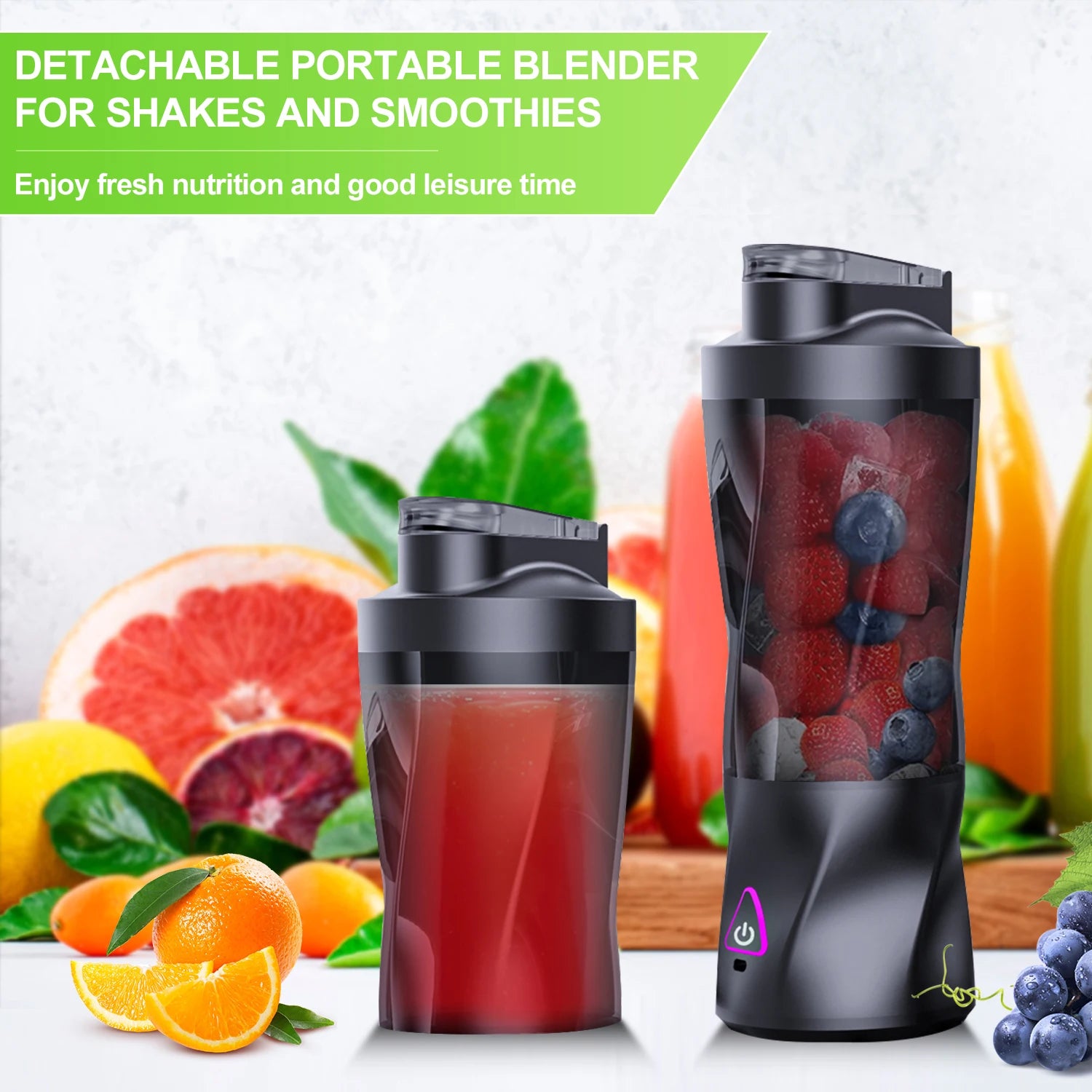 BlendGo Portable Blender 700ML — USB Rechargeable