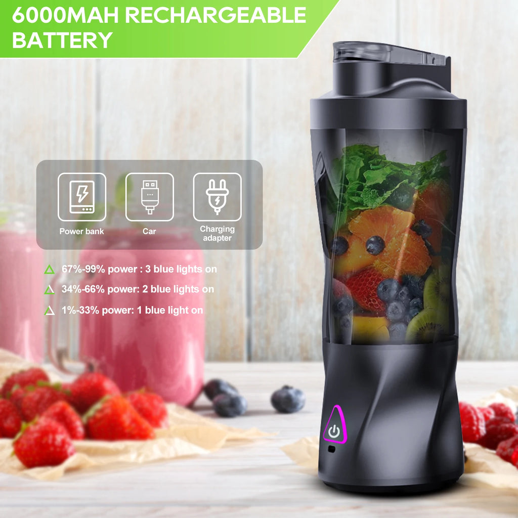 BlendGo Portable Blender 700ML — USB Rechargeable