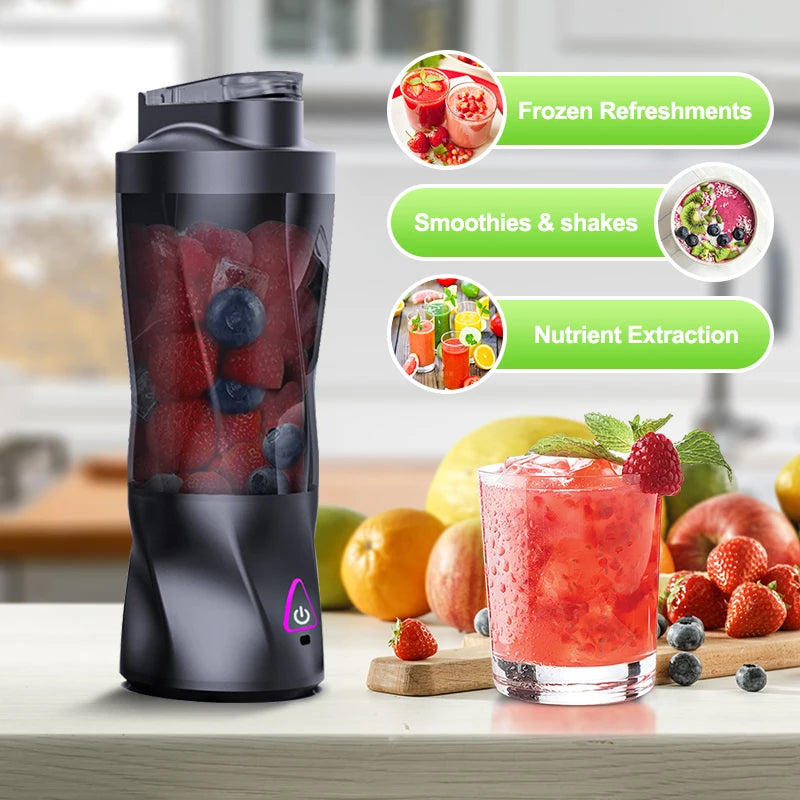 BlendGo Portable Blender 700ML — USB Rechargeable