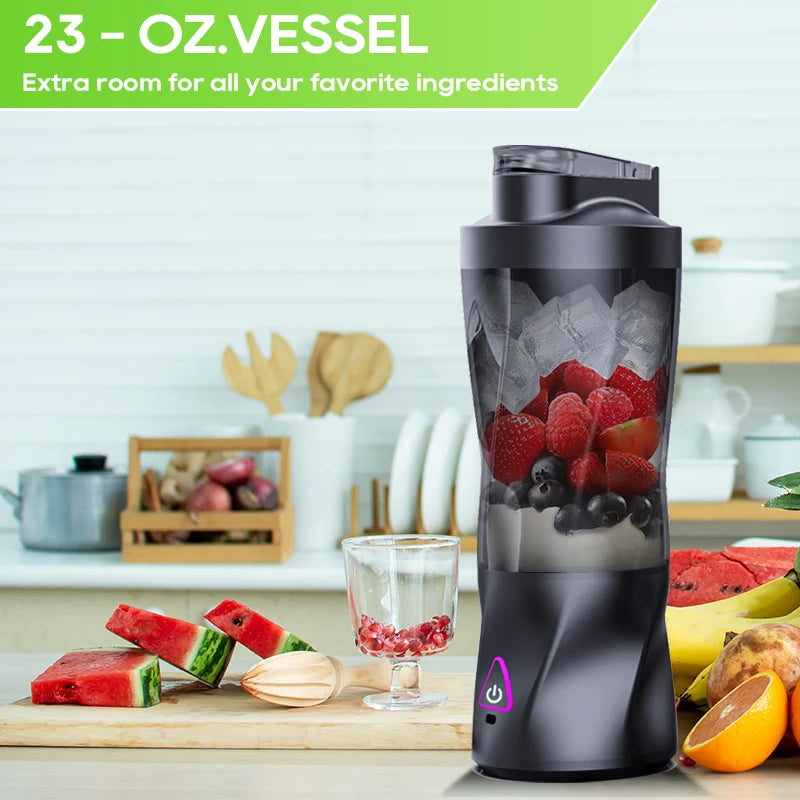 BlendGo Portable Blender 700ML — USB Rechargeable